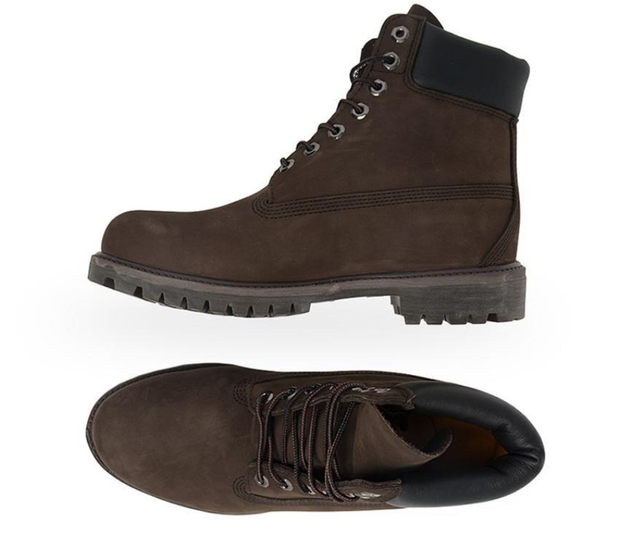 Keskiruskea Nubuck Timberland Suomi Miesten 6 Tuuman Premium-vesitiivis Saappaat
