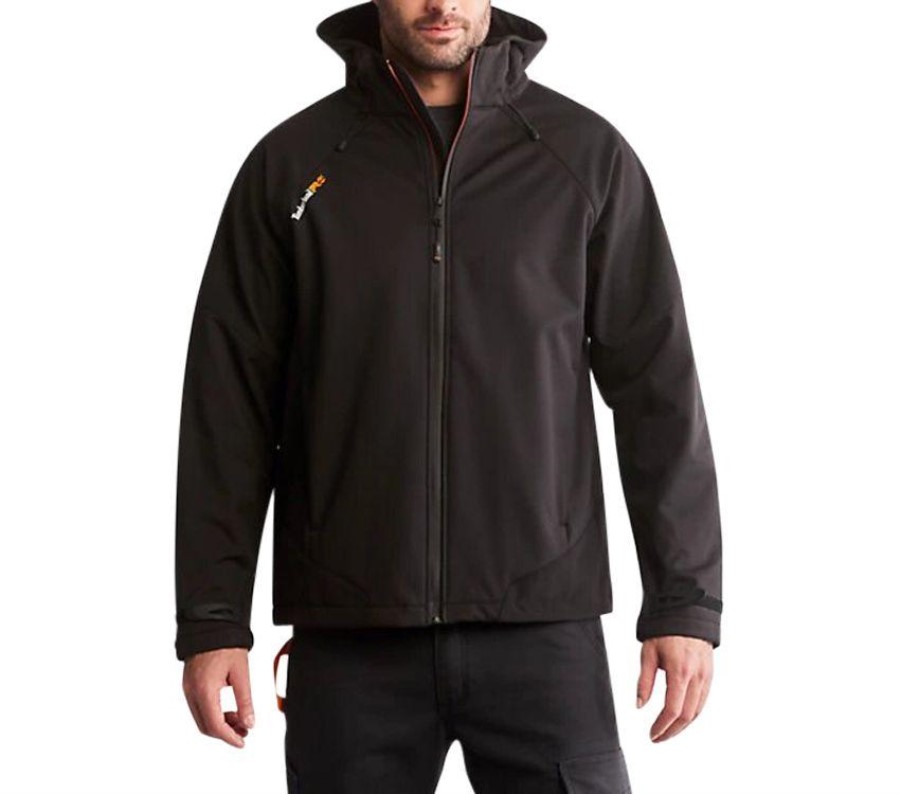 Miesten Timberland Suomi Pro Power Vetoketjullinen Softshell-takki Musta