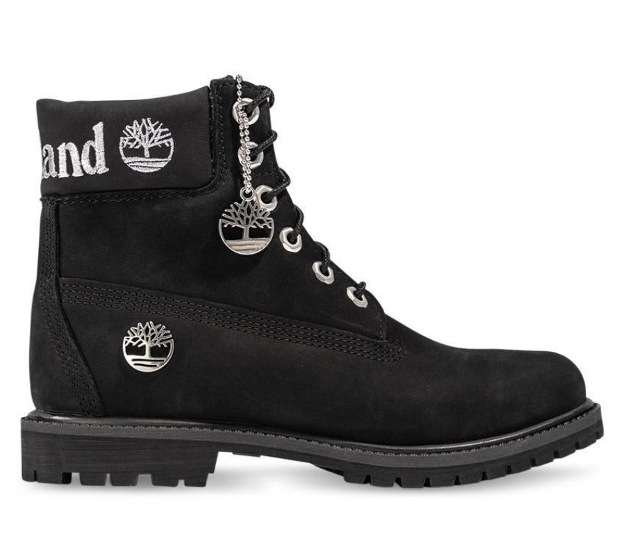 Naisten 6 Tuuman Premium-saappaat Timberland Suomi Musta Nubukki